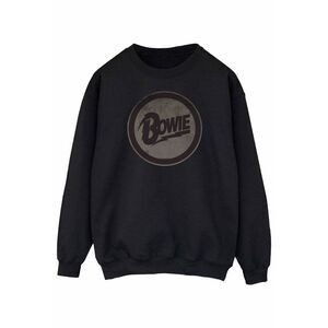 David Bowie Womens/Ladies Circle Logo Sweatshirt / Black